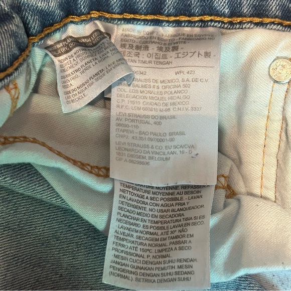 Mens LEVI STRAUSS & Co. 505 Denim Jeans 36/30 Blue EUC - Picture 7 of 8